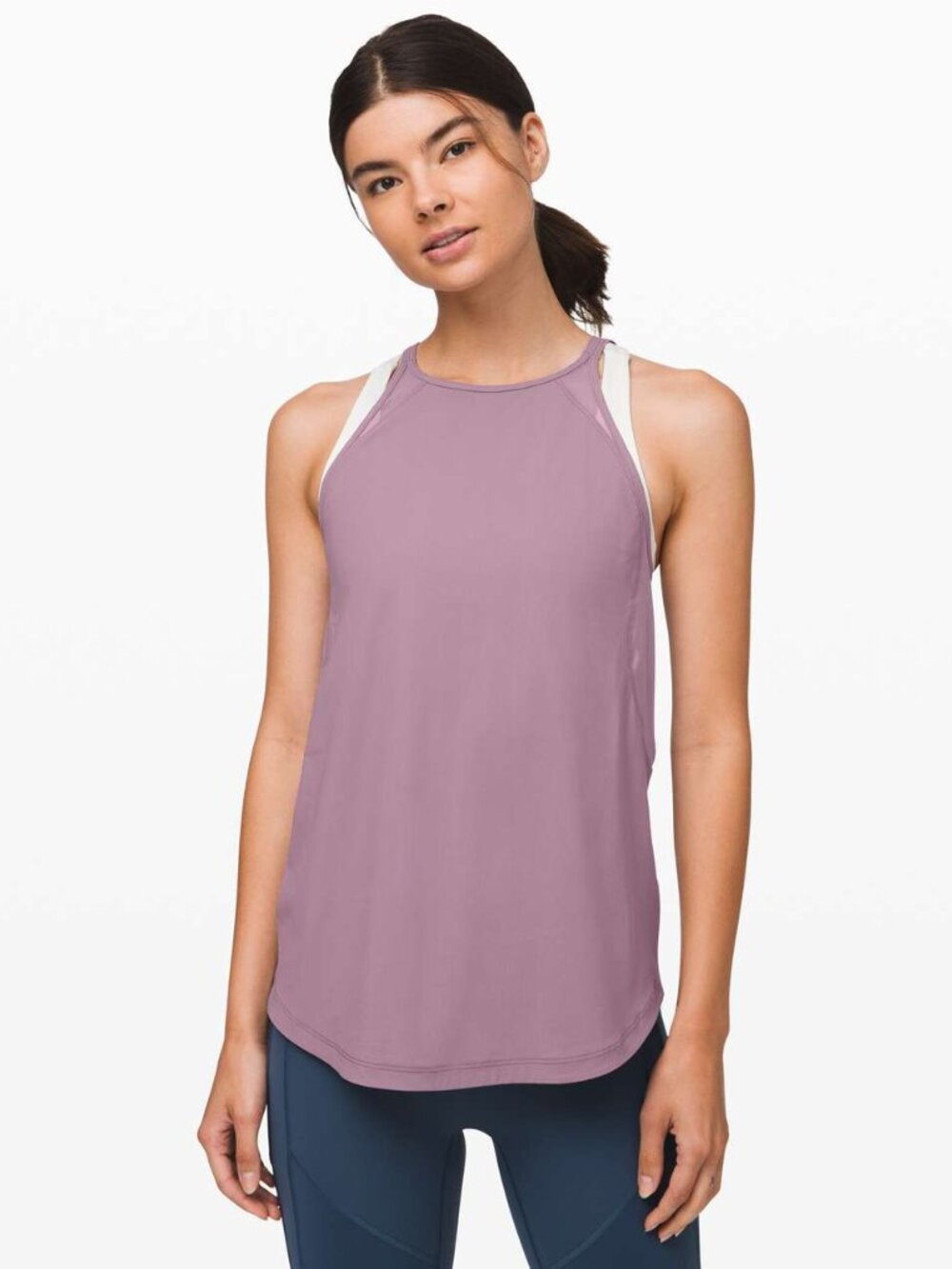 Lululemon Women's Run Off-Route Tank - Grey/Purple